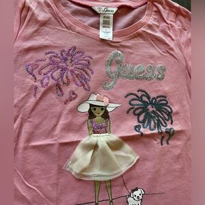 Brand new guess girls Tshirt with sequin detail